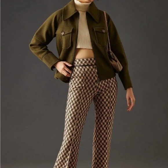 Anthropologie by Mauve high waisted kick flare pants. - Picture 2 of 5